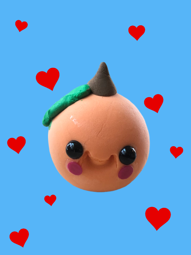 stuffed peach toy